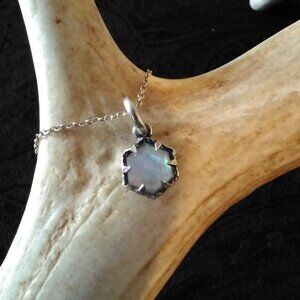 Sterling silver moonstone pendant